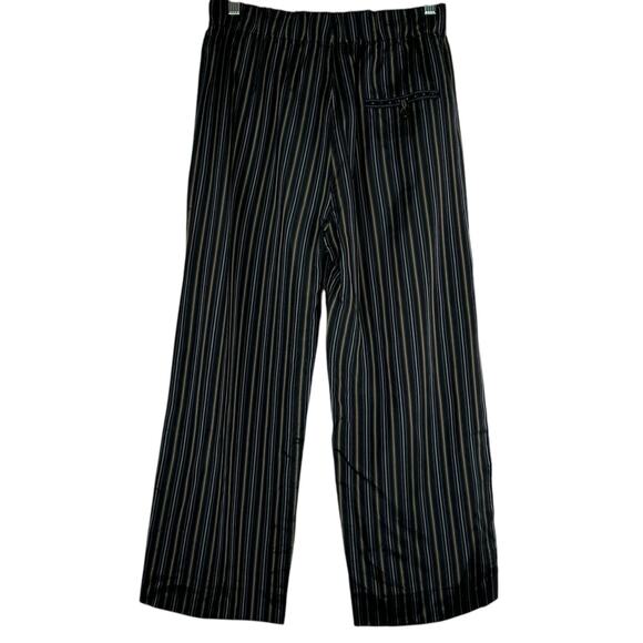 VINCE Blue Brown Lightweight Pull On Elastic Waist Pants Striped Women's Size XS - Picture 3 of 7